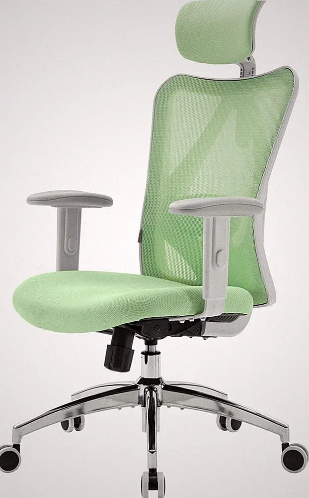 Bürostuhl Ergonomischer Schreibtischstuhl Drehstuhl mit Kopfstütze Armlehne C521