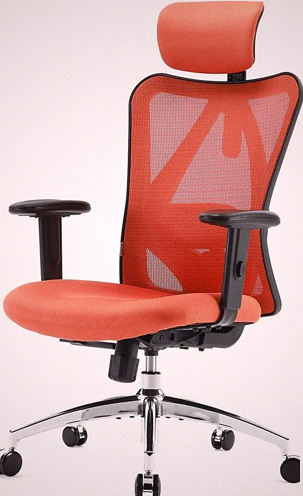 Bürostuhl Ergonomischer Schreibtischstuhl Drehstuhl mit Kopfstütze Armlehne C522