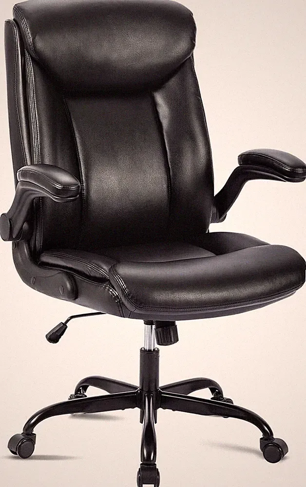 Bürostuhl Ergonomischer Schreibtischstuhl Leder Drehstuhl Computerstuhl Office