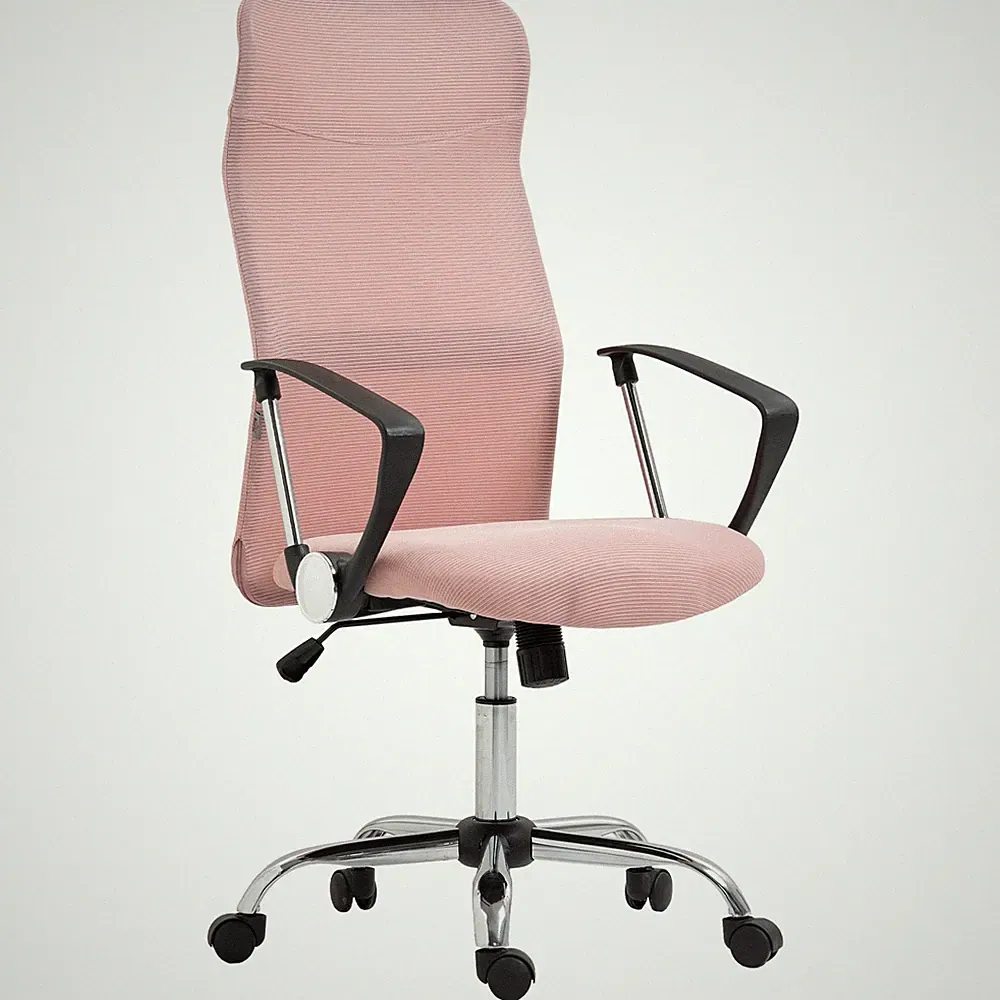 Bürostuhl Ergonomischer Schreibtischstuhl mit Armlehne hoher Rückenlehne Rosa