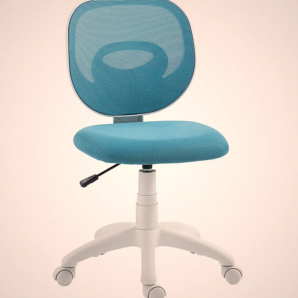 Bürostuhl Ergonomischer Schreibtischstuhl mit C-förmiger Rückenstütze, Blau