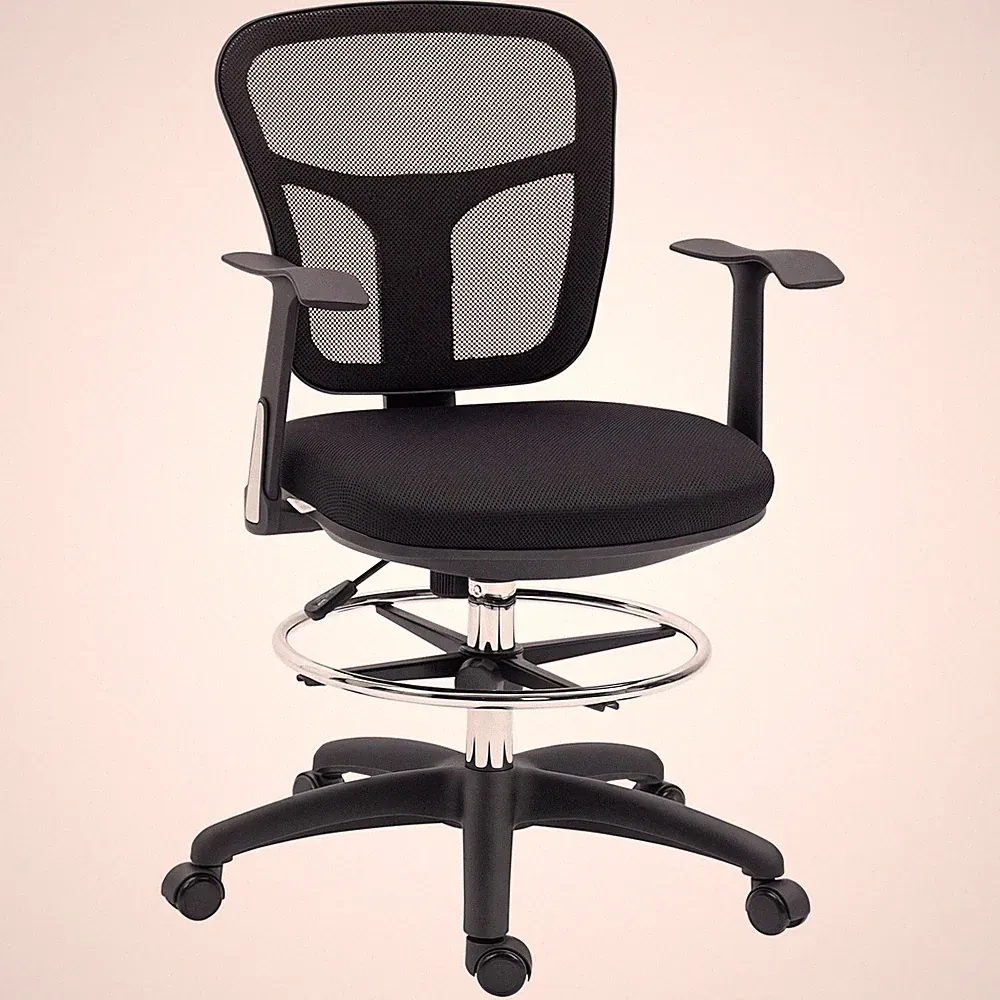 Bürostuhl, Ergonomischer Zeichenstuhl, 95-115cm Höhenverstellbarer Computerstuhl