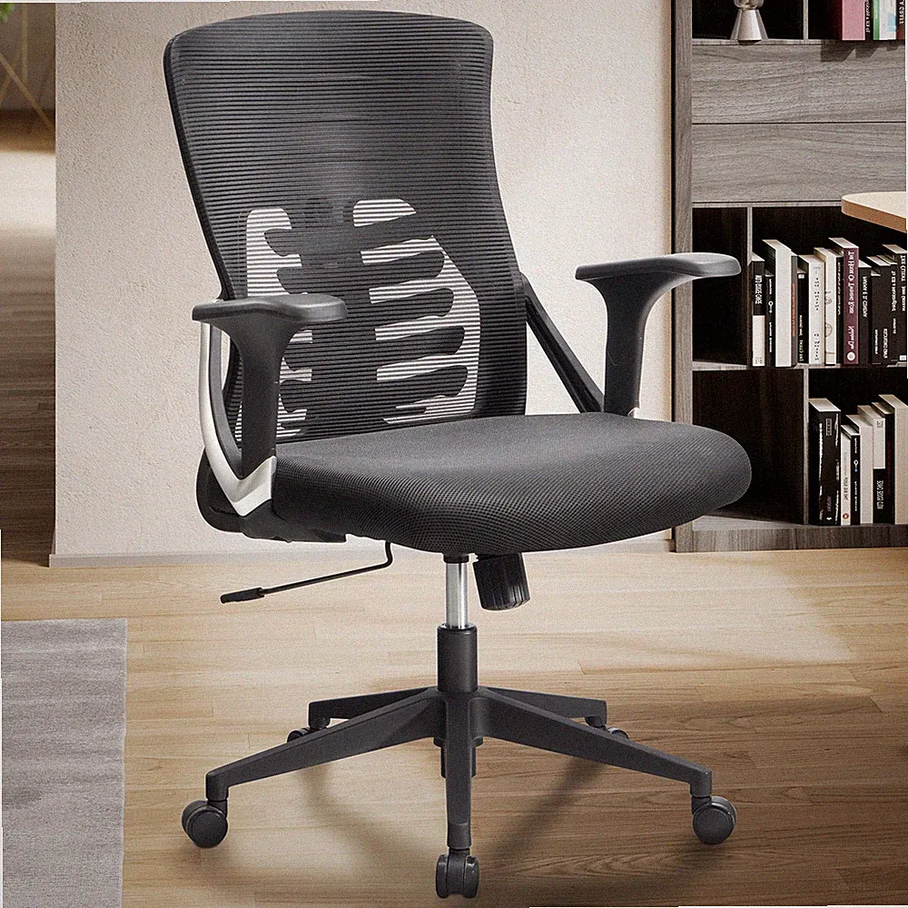 Bürostuhl FineBuy Schreibtischstuhl Schwarz Mesh Drehstuhl Ergonomisch 120 kg