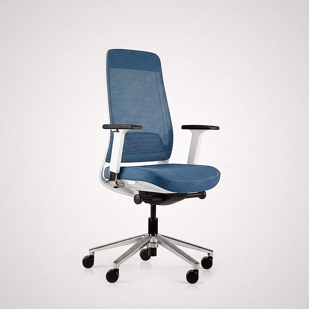 Bürostuhl Inwerk Teamo® Original Weiß/Blau