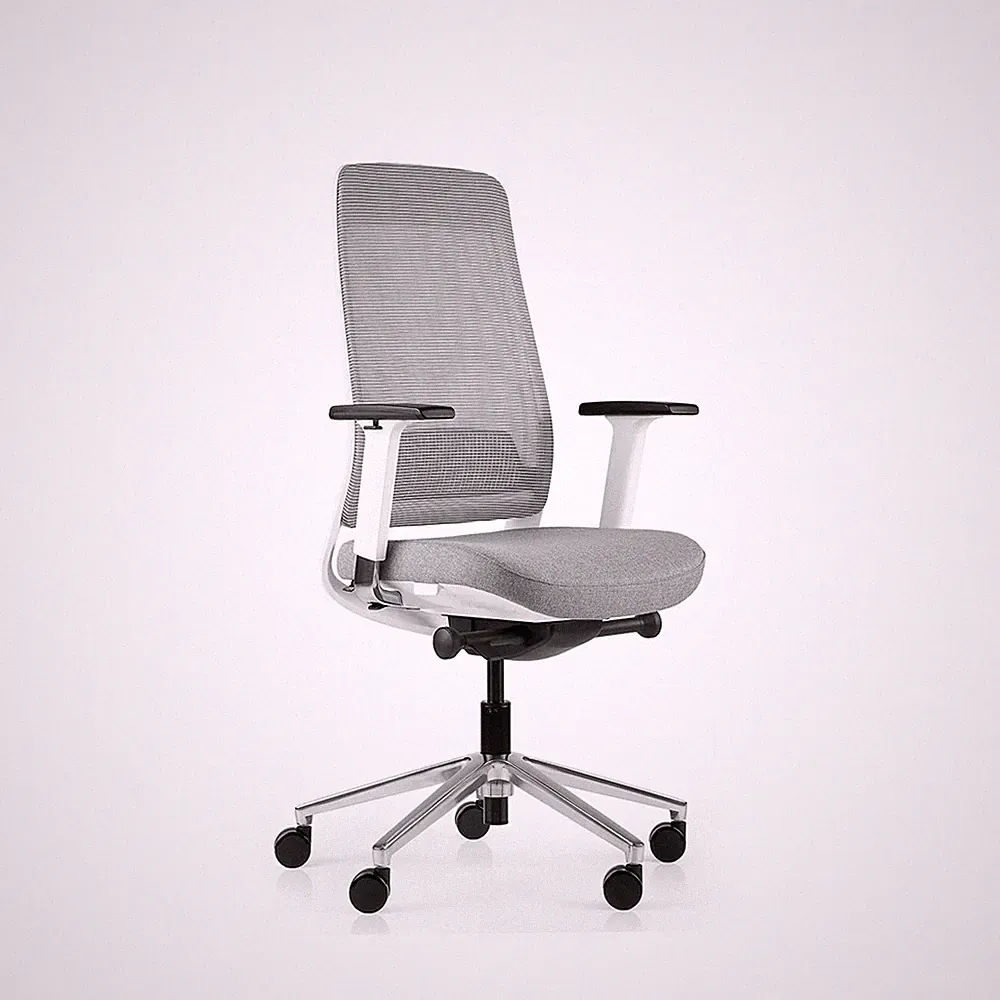 Bürostuhl Inwerk Teamo® Original Weiß/Grau
