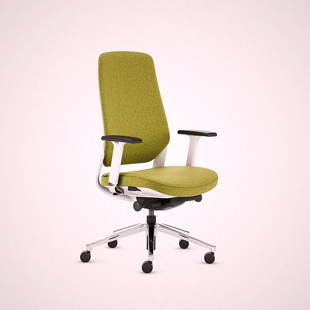 Bürostuhl Inwerk Teamo® Plush Weiß/Grün