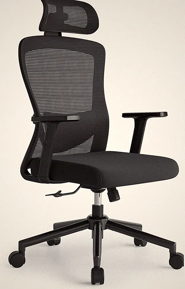 Bürostuhl Mit 120° Wippfunktion, Schreibtischstuhl Ergonomischer Bürostuhl Mit V