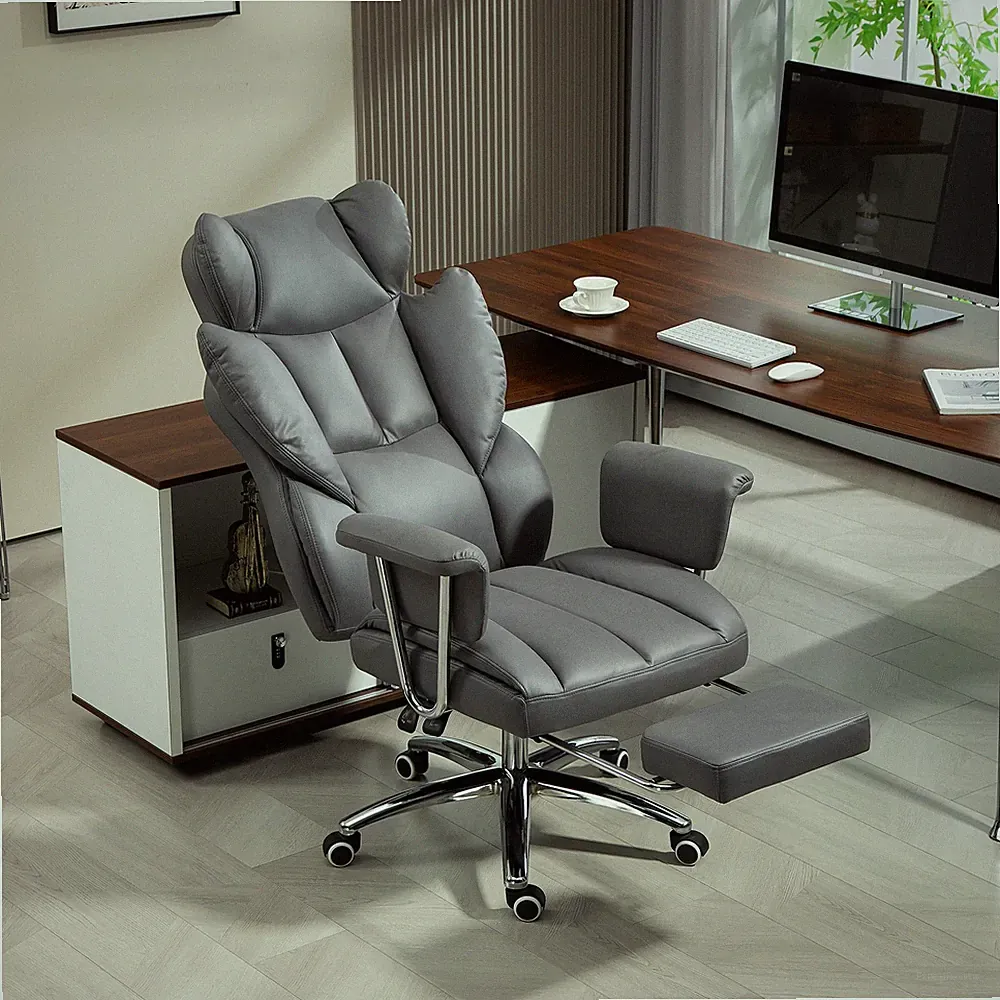Bürostuhl mit Liegefunktion, ergonomisch Schreibtischstuhl Drehstuhl Refurbished