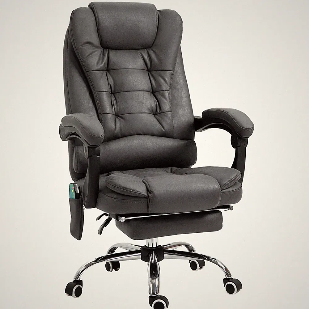 Bürostuhl mit Massagefunktion, Ergonomisch Schreibtischstuhl mit Liegefunktion