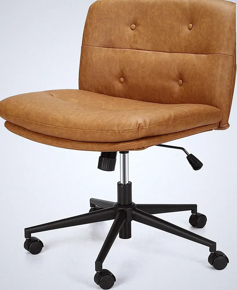 Bürostuhl mit Rollen, Drehstuhl Retro Schreibtischstuhl Computer Stuhl 150kg