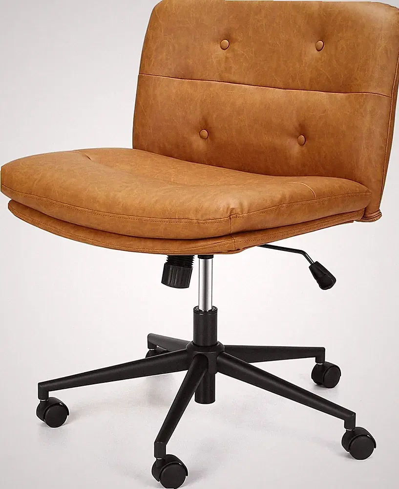 Bürostuhl mit Rollen, Drehstuhl Retro Schreibtischstuhl Computer Stuhl 150kg