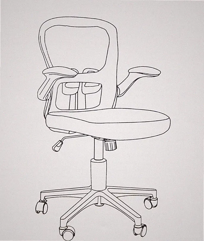 Bürostuhl mit Verstellbaren Armlehnen, Ergonomischer Schreibtischstuhl neu ovp