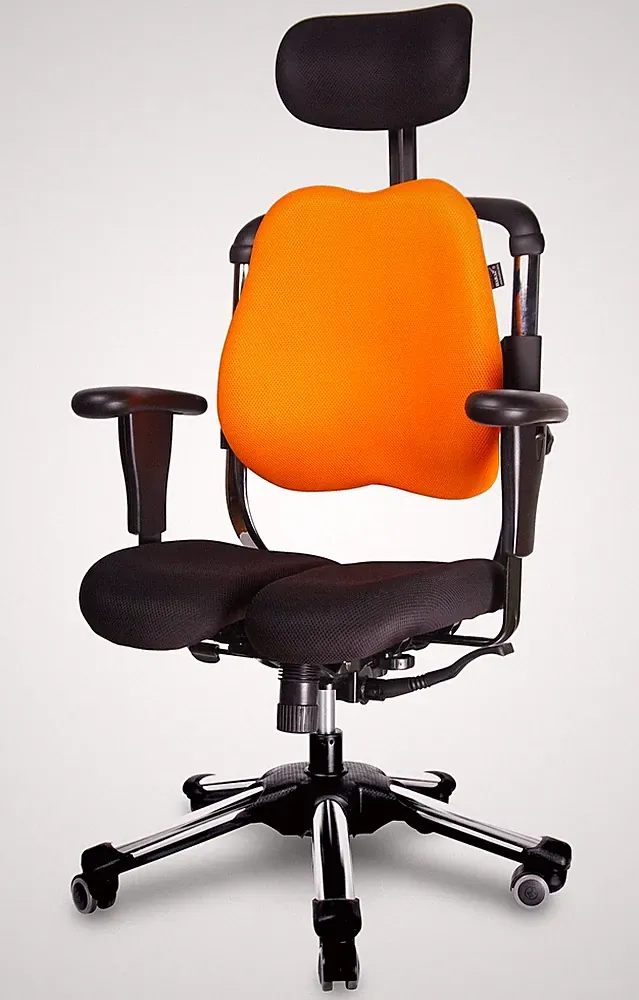 Bürostuhl orthopädisch mit natürlicher S-Form HARA STUHL ZEN 04 Gesundheitsstuhl