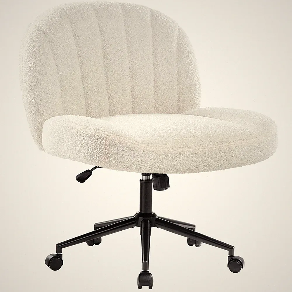 Bürostuhl Schneidersitz Ohne Armlehnen Breiter Sitz Ergonomisch Drehstuhl 150kg