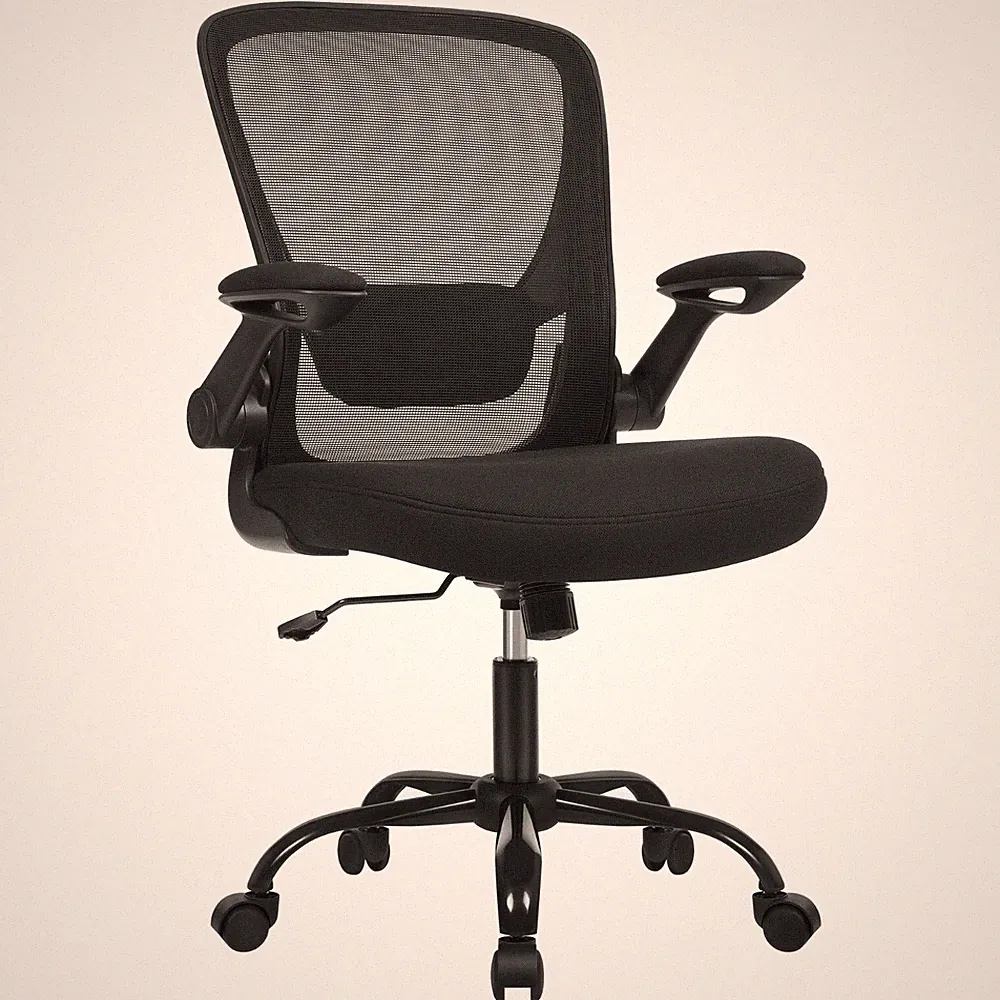 Bürostuhl Schreibtischstuhl Computerstuhl mit Armlehnen ergonomischer OBN37BK
