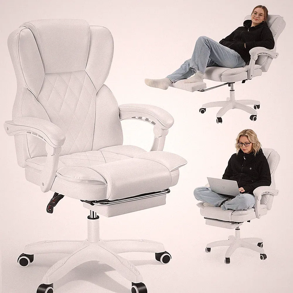 Bürostuhl Schreibtischstuhl ergonomisch Bürosessel Chefsessel Mit Fußstuhl