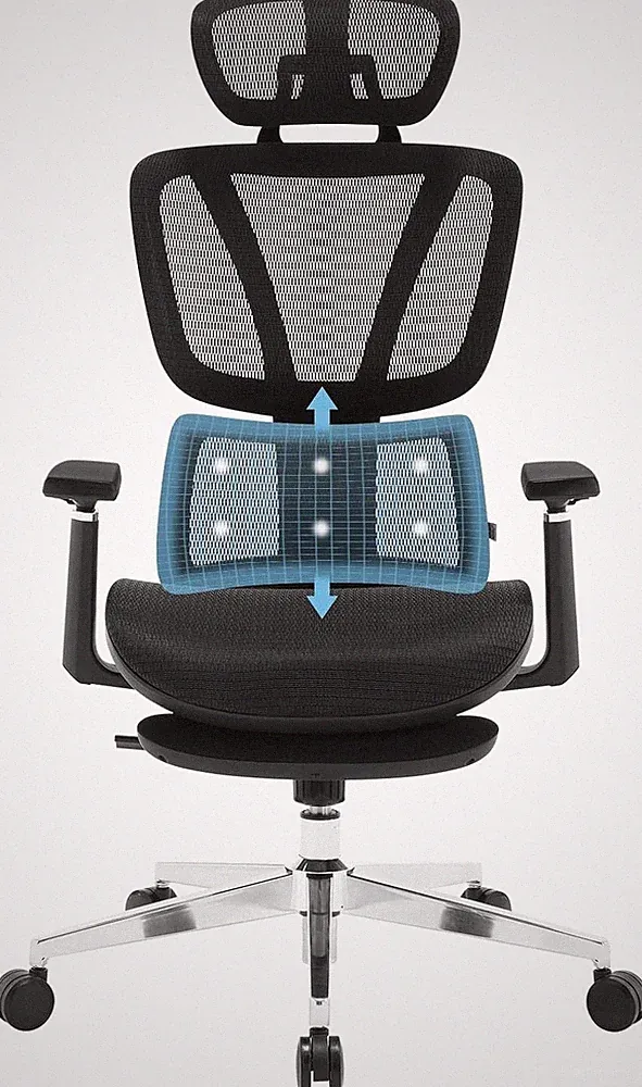 Bürostuhl, Schreibtischstuhl ergonomisch, Drehstuhl höhenverstellbar sb163sz