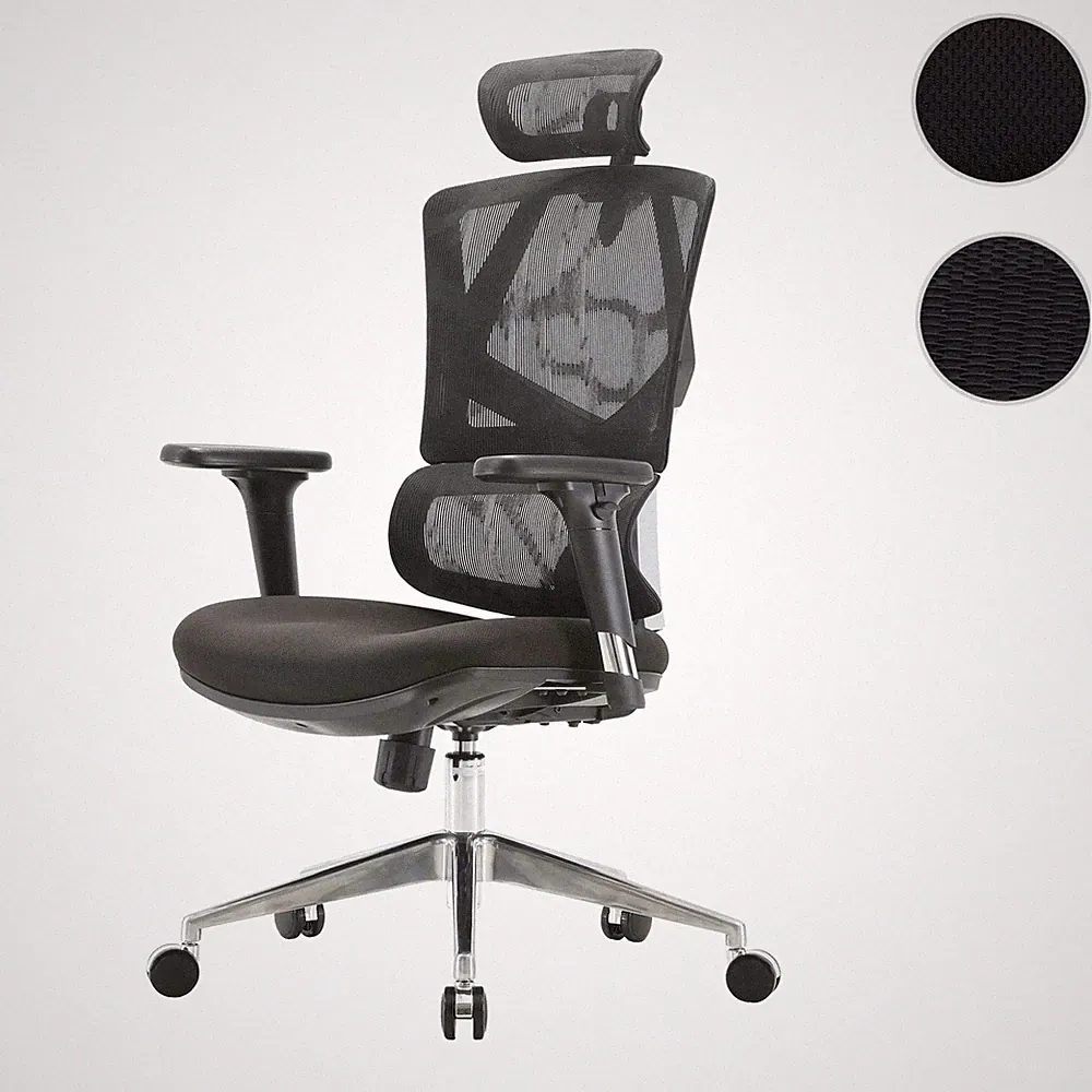 Bürostuhl SIHOO-J89 Schreibtischstuhl ergonomisch, Lordosenstütze 3D-Armlehnen