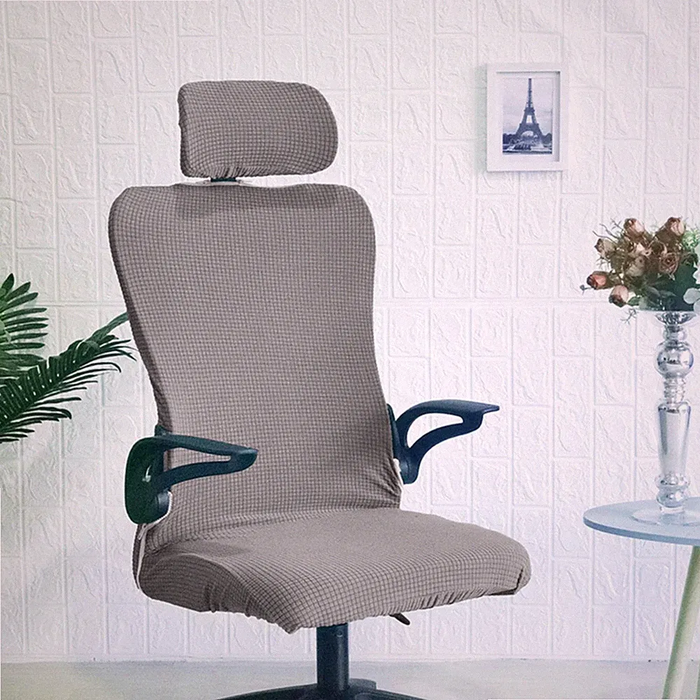 Bürostuhl-Sitzbezüge mit Kopfstützenbezug Ergonomisch für Home-Gaming-Stuhl