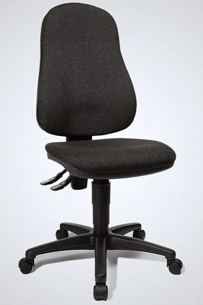 Bürostuhl Topstar Point 60, anthrazitfarbener Stoff, bequem und ergonomisch