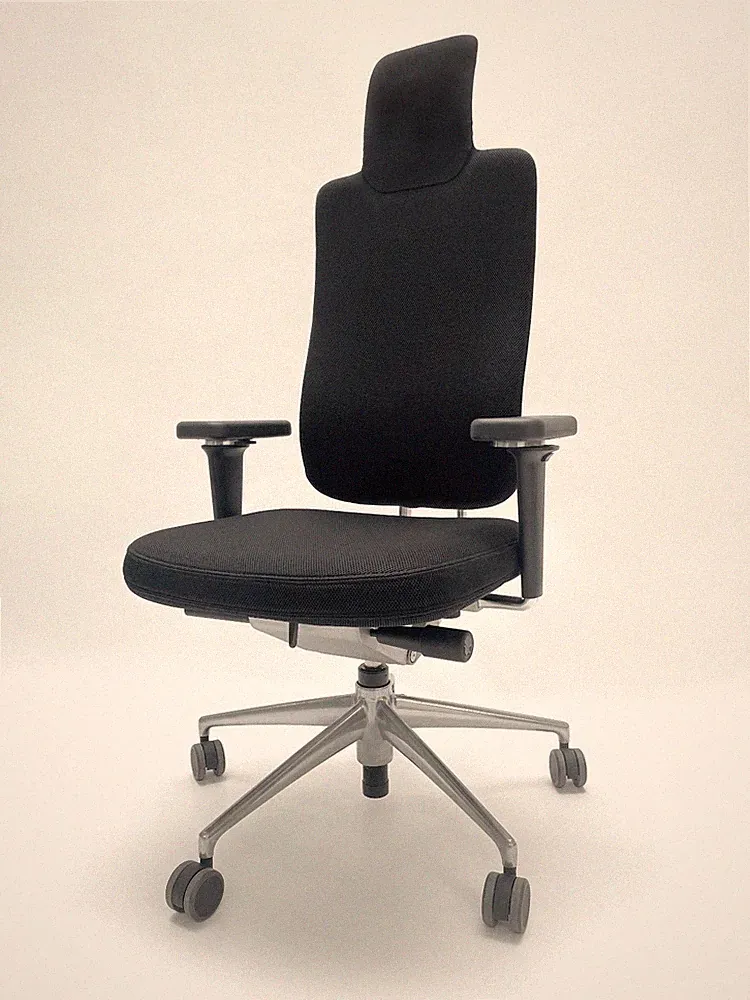 Bürostuhl VITRA "Headline", schwarzer Stoffbezug, ergonomisch