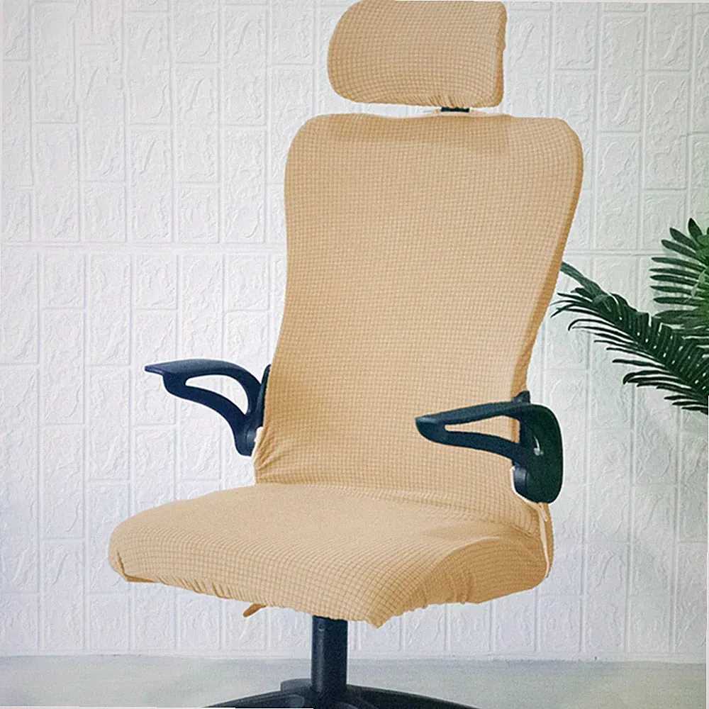 Bürostuhlbezug mit Kopfstützenbezug Ergonomisch für drehbaren Computerstuhl
