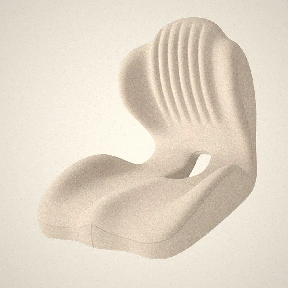 Bürostuhlkissen, tragbare Rückenlehne, ergonomisches, bequemes, atmungsaktives