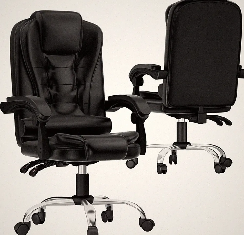 Chefsessel Bürostuhl mit Fußstütze Ergonomisch Hochlehner Relaxsessel Schreibtischstuhl