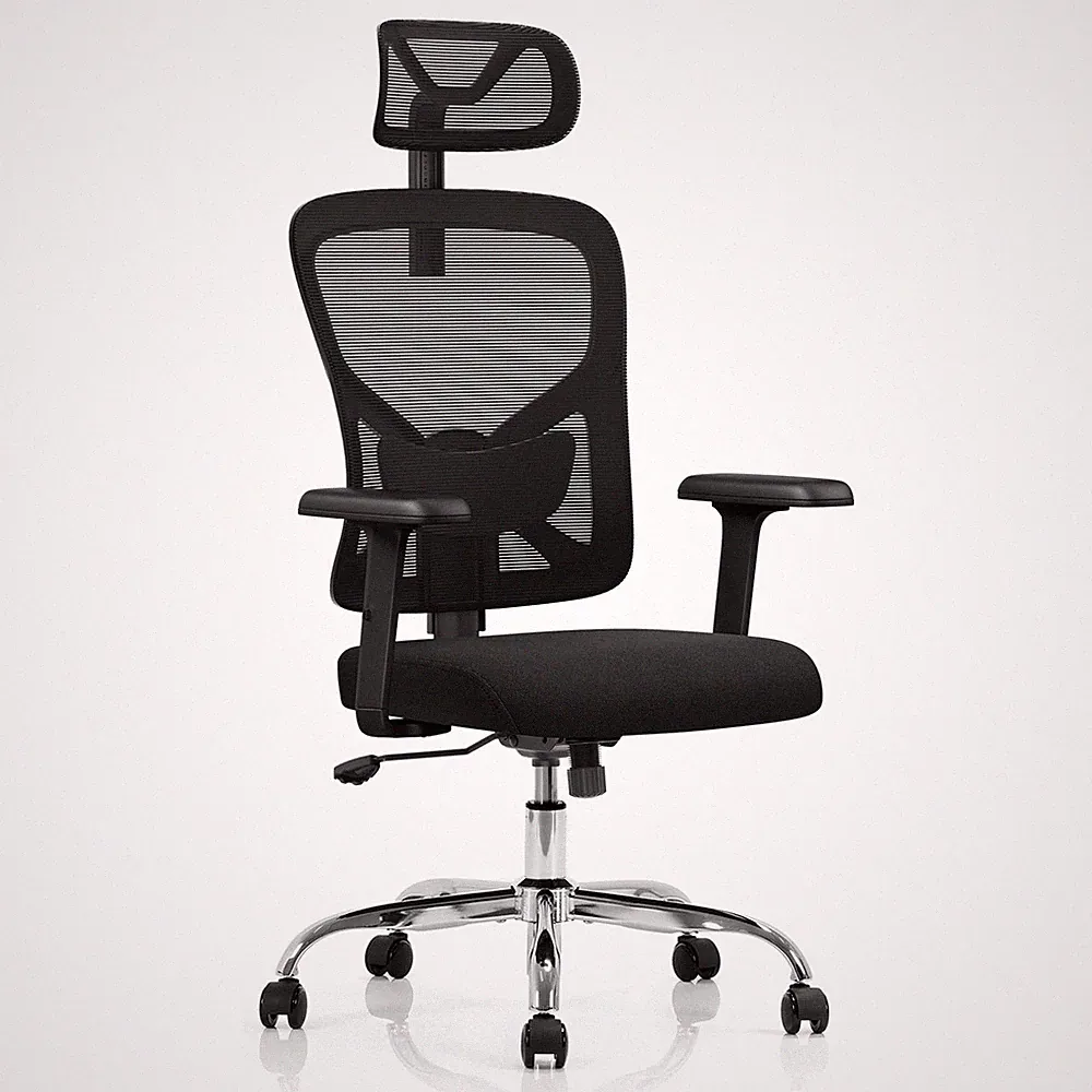 Chefsessel Ergonomisch Bürostuhl Netz Homeoffice Memory-Schaum 150 kg Stütze