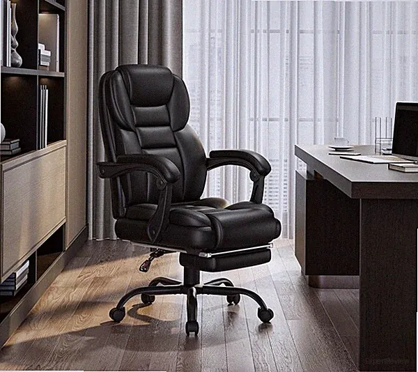 Chefsessel Schreibtischstuhl ergonomischer Bürostuhl mit Fußstütze Computerstuhl