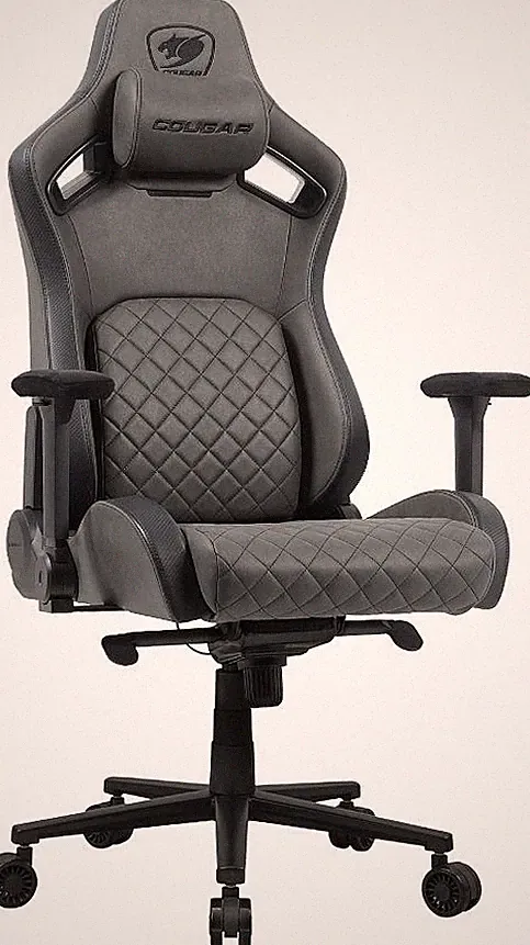 COUGAR Gaming-Stuhl Defensor S Jet Gray F, ergonomischer Gaming- Bürostuhl