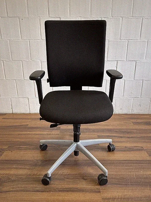 Dauphin Bürodrehstuhl ergonomisch schwarz grau gepolstert