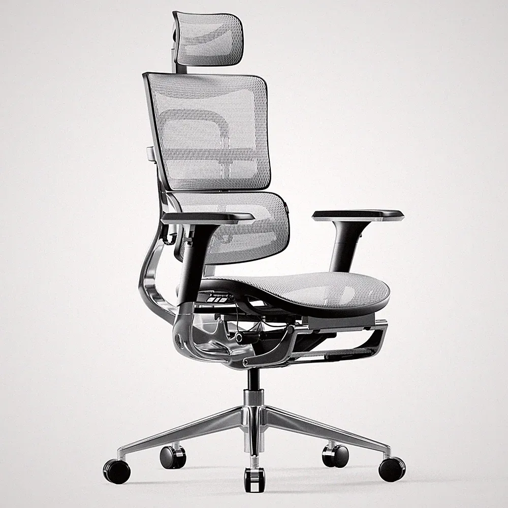 Diablo V-Master Bürostuhl Ergonomisch mit Fußstütze Schreibtischstuhl Drehstuhl