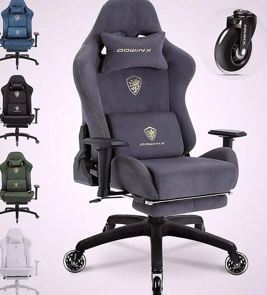 Dowinx Gaming Stuhl, Atmungsaktiver Und Ergonomischer Bürostuhl Aus Mikrofaser-V