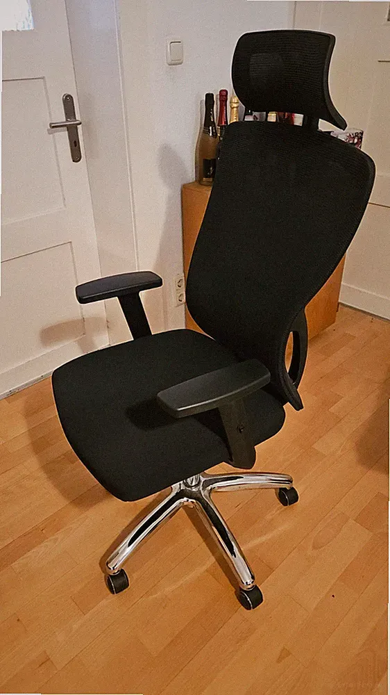 Durrafy Bürostuhl - Ergonomisch - Schreibtischstuhl Schwarz