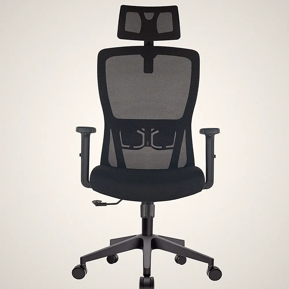 Durrafy Ergonomischer Bürostuhl, Schreibtischstuhl mit verstellbarer Kopfstütze