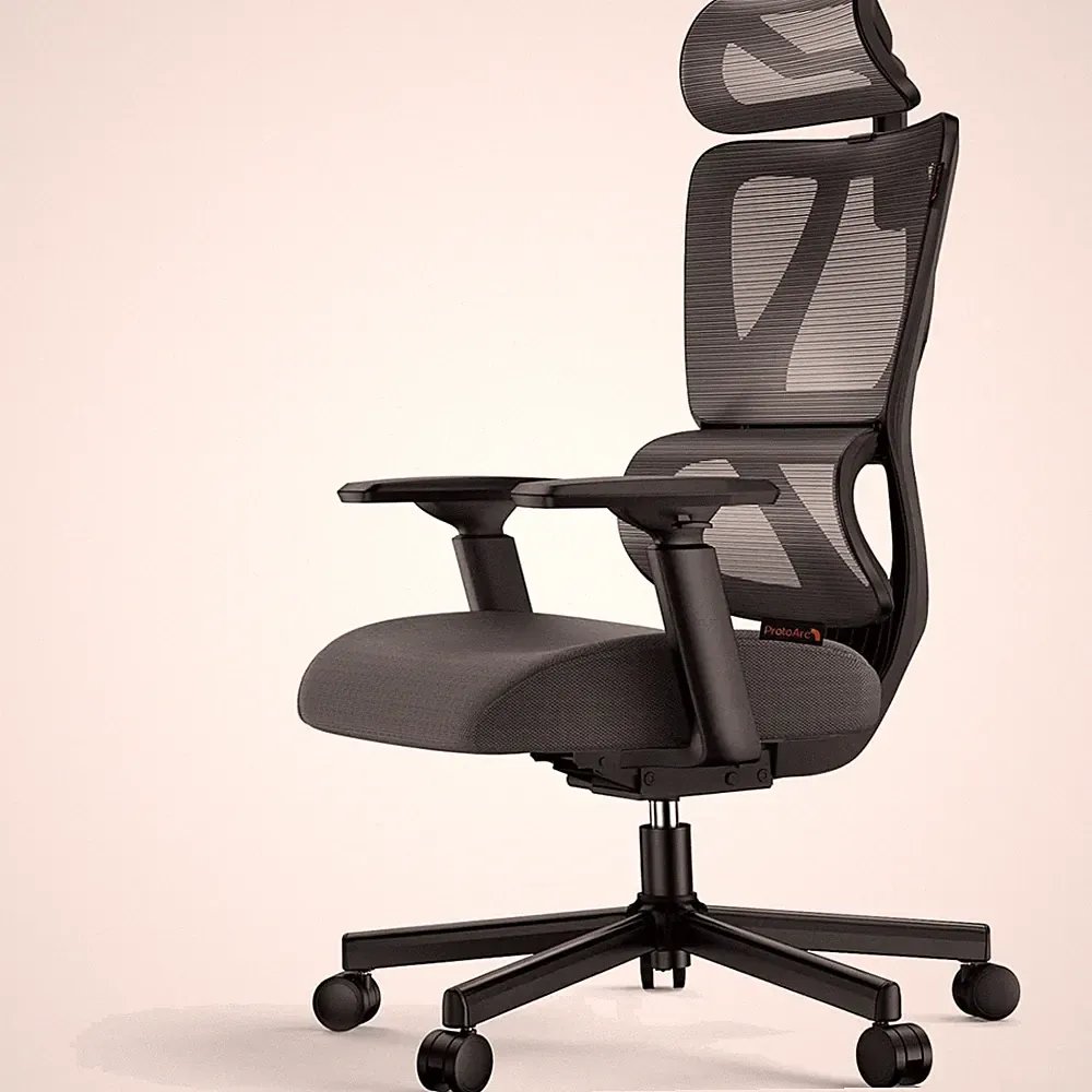 EC100 Ergonomischer Bürostuhl – Computer-Schreibtischstuhl mit 10 cm dickem F...
