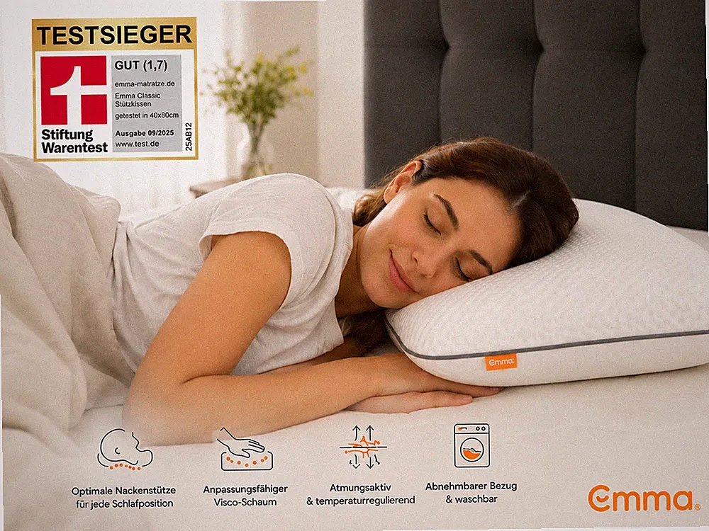 Emma Classic Stützkissen Nackenkissen ergonomisch 80x40 NEU Bestseller
