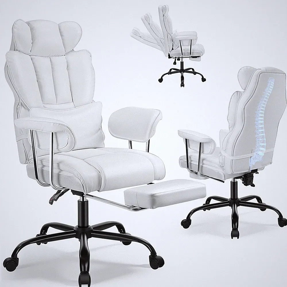 Ergonomische Bürostühle, Chefsessel mit hoher Rückenlehne und Armlehnen