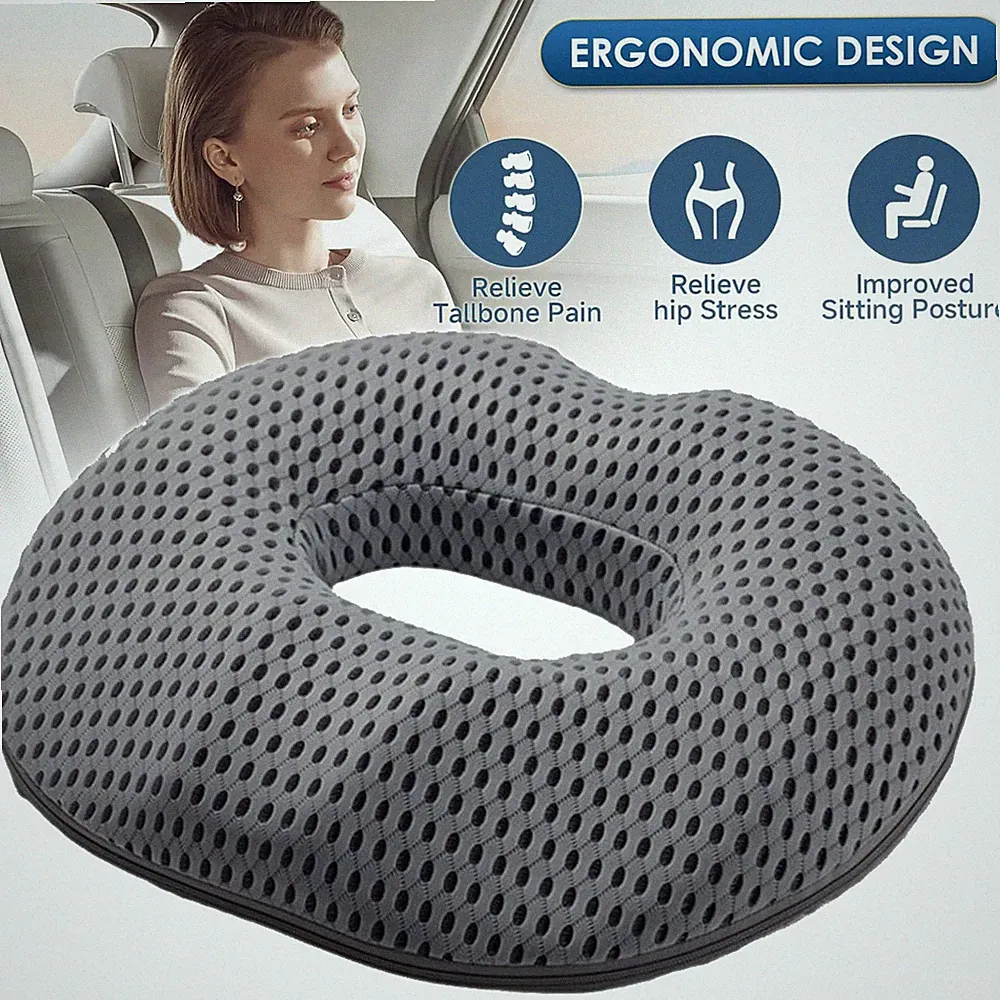 Ergonomische Sitzkissen Memory Foam Hämorrhoiden Stuhlkissen Bürostuhl Sitzring
