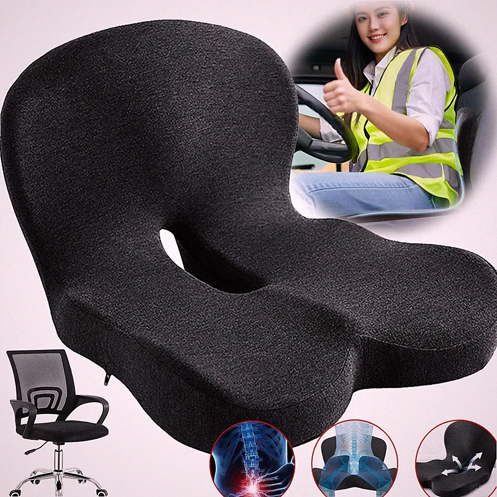 Ergonomische Sitzkissen Orthopädisches Steißbeinkissen Stuhlkissen für Büro Auto