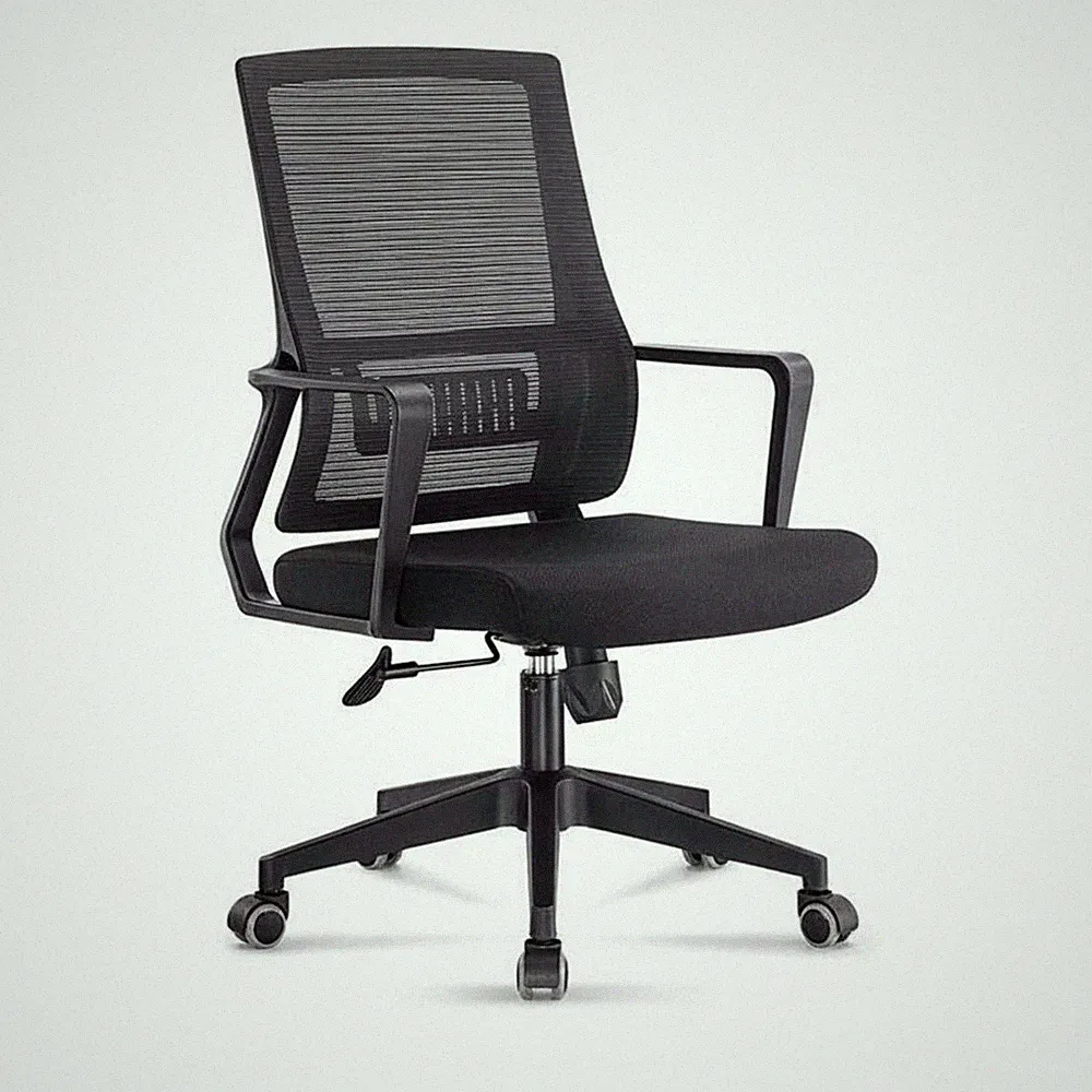 Ergonomischer Bürostuhl atmungsaktive Netzrückenlehne für Home-Office
