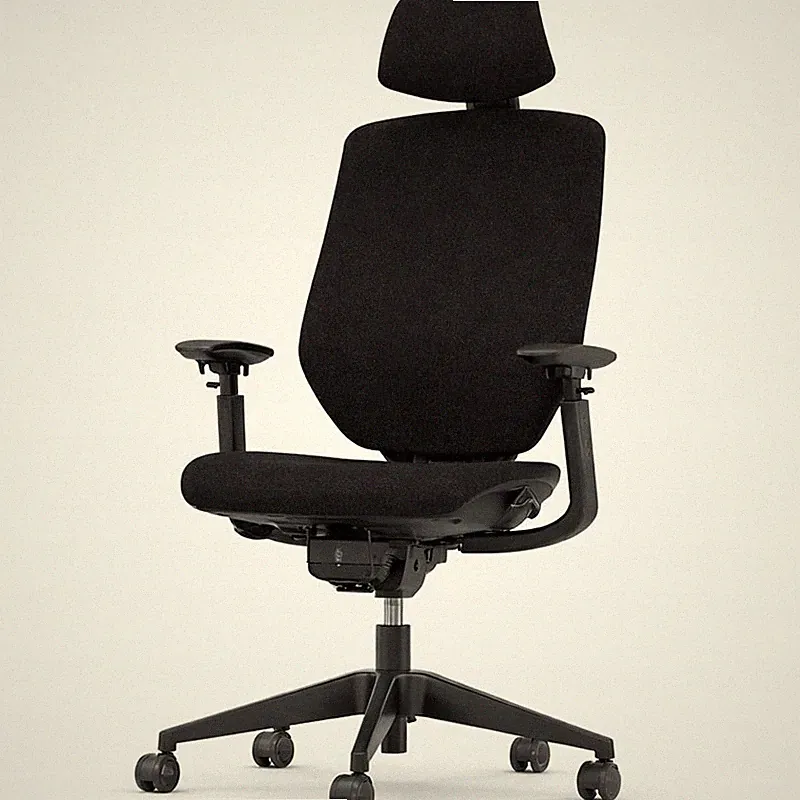 Ergonomischer Bürostuhl BS12PB-F1-V4, schwarz - A
