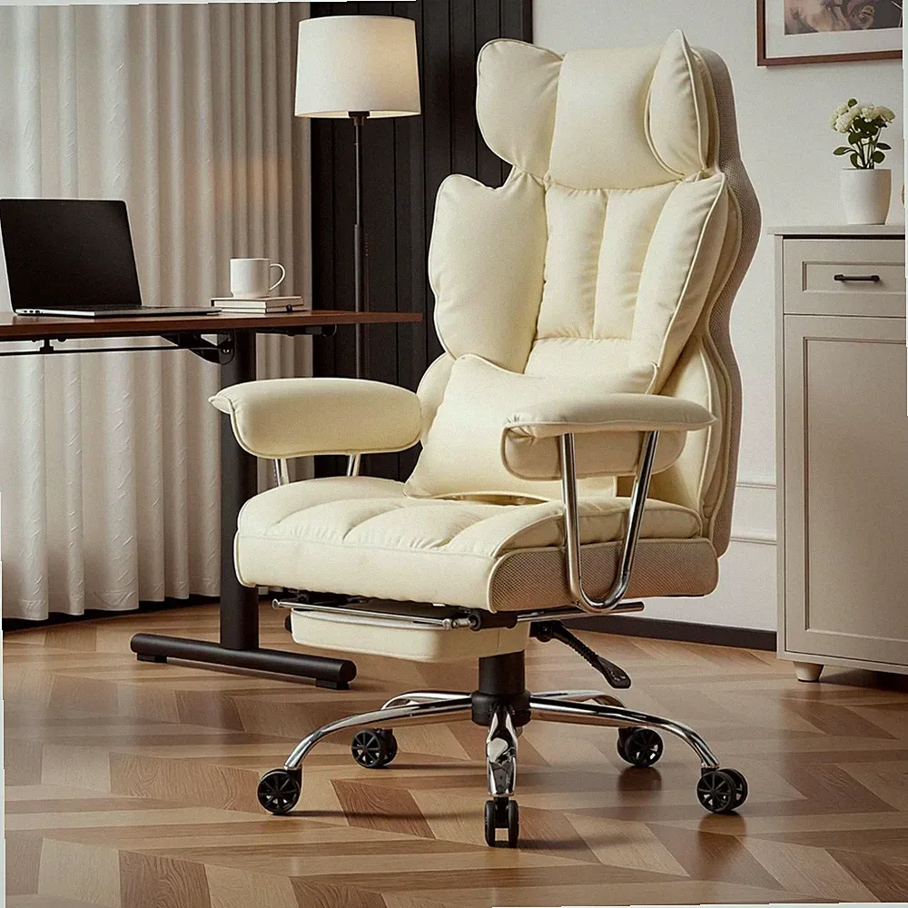 Ergonomischer Bürostuhl Bürosessel Fußstütze Höhenverstellbar 150kg