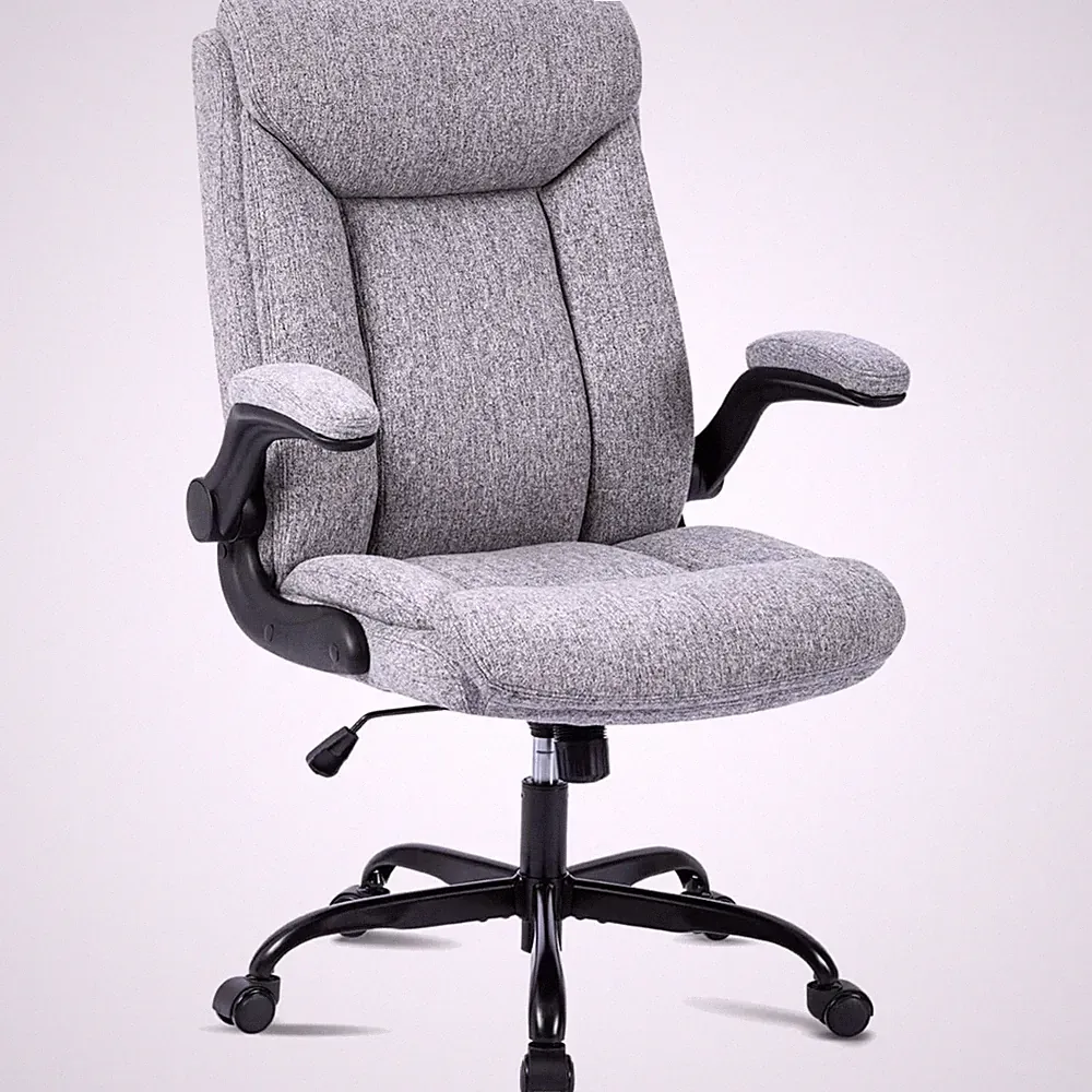 Ergonomischer Bürostuhl Computerstuhl Drehbarer Arbeitsstuhl Gaming Stoff hoc...