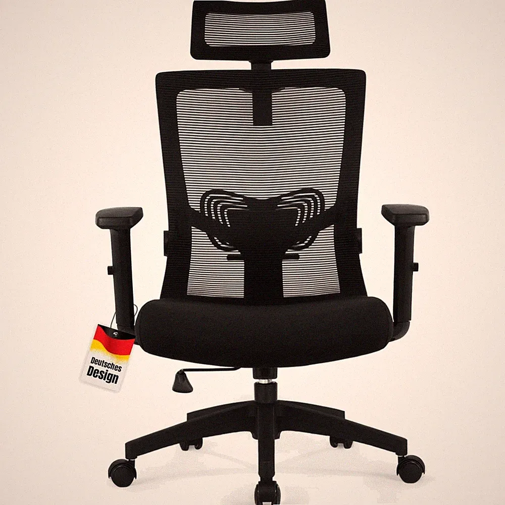 Ergonomischer Bürostuhl Drehstuhl Mesh Wippfunktion 150kg