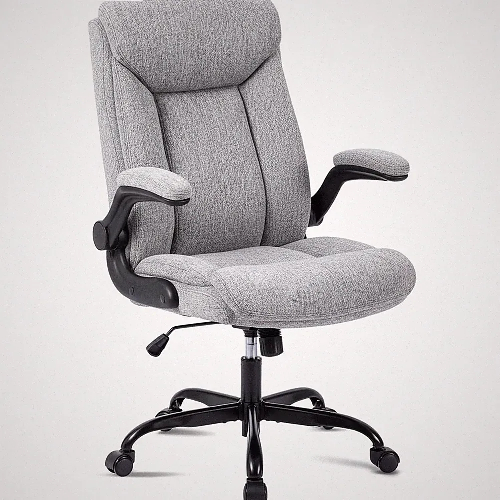 Ergonomischer Bürostuhl Gaming Drehstuhl mit Armlehne höhenverstellbar Stoff