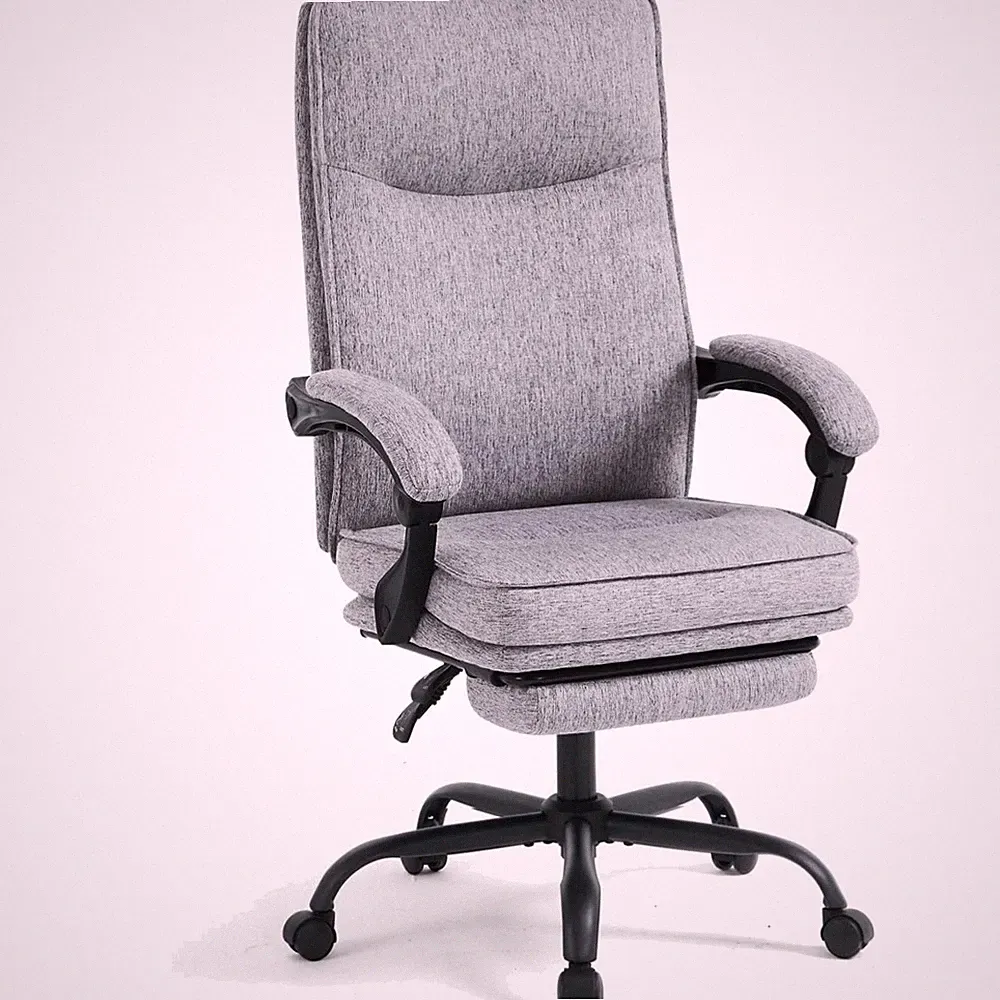Ergonomischer Bürostuhl Grau 70x63,5cm Liegefunktion Armlehnen Maximalkomfort