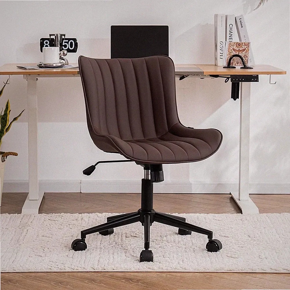 Ergonomischer Bürostuhl höhenverstellbar 150kg Schwarz mit Rollen und Wippfunkti