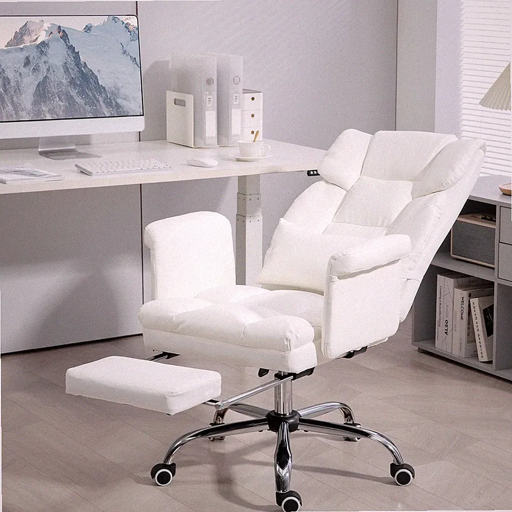 Ergonomischer Bürostuhl, höhenverstellbar 48-56 cm, neigbare Rückenlehne, Fußstü
